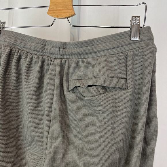 ONIA Size 2XL XXL Waffle Knit Cotton Blend Jogger Lounge Pants Drawstring Gray - Picture 7 of 10